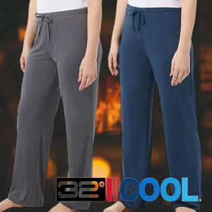 32 Degrees Cool | 2 Pack Soft Sleep Lounge Pants | Gray & Blue | NWT